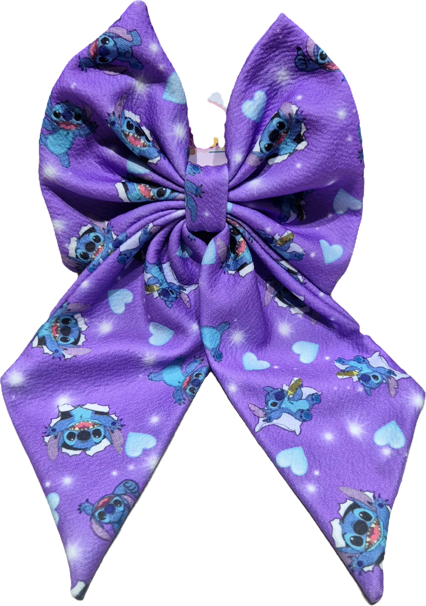 Lazo coquette Stich morado