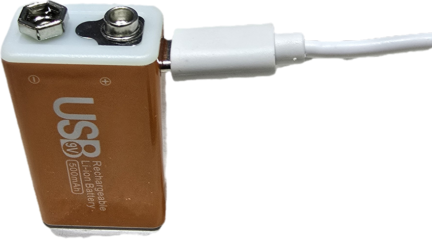 Bateria 9v recargable usb